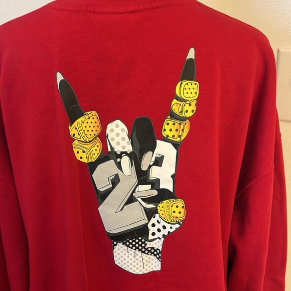 Nike AIR JORDAN#23 Six Time Champions Sweatshirt, Sz Large - Picture 1 of 10
